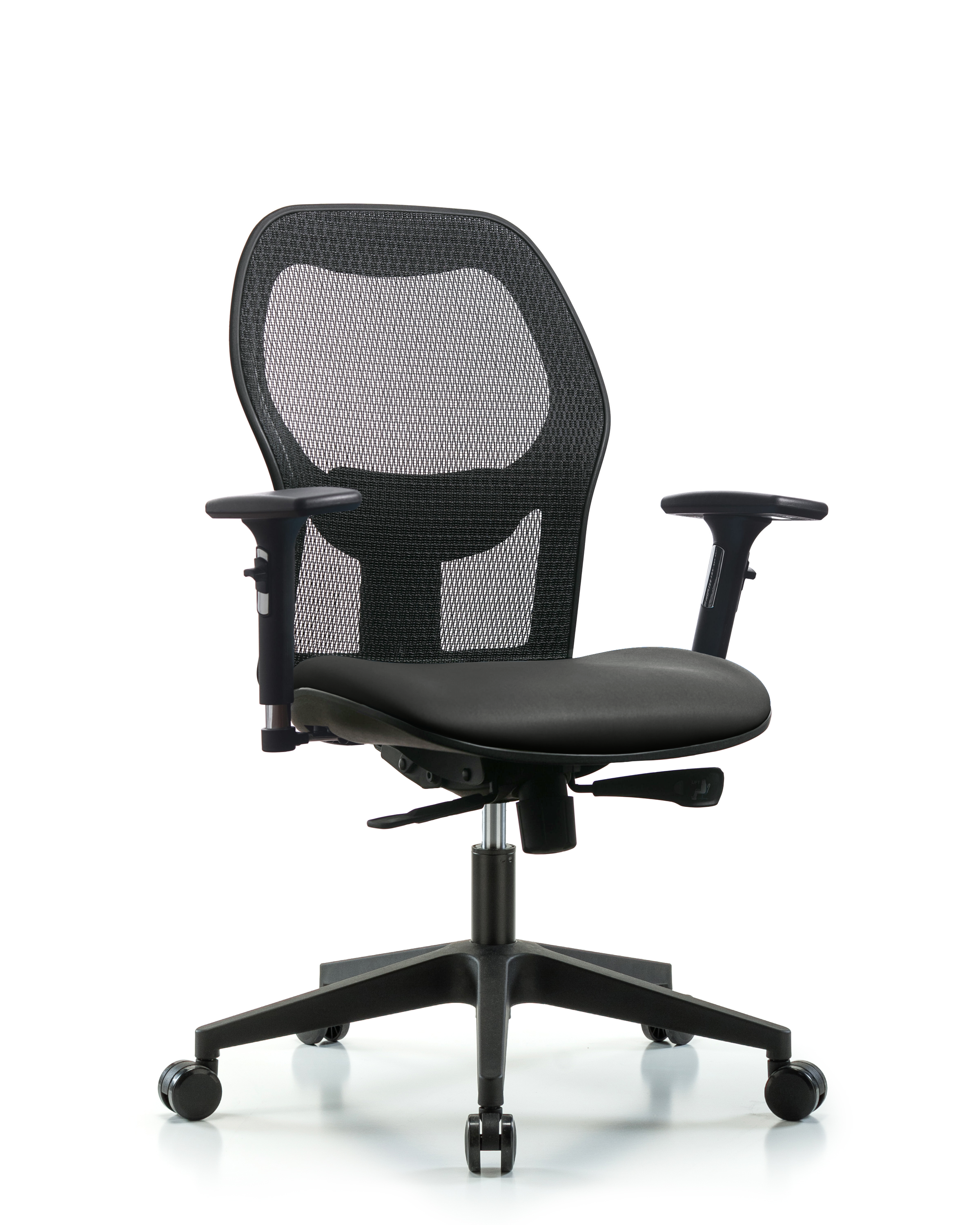 Executive Windova Mesh Back Chair with 3D Adjustable Arms, Carbon Supernova Seat, & Casters