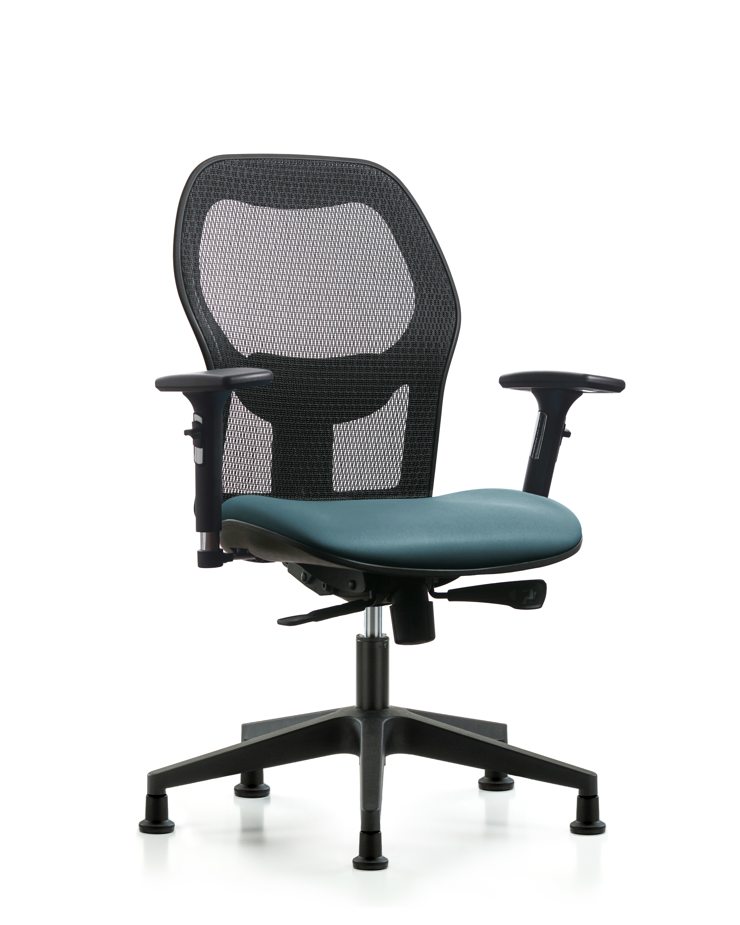 Executive Windova Mesh Back Chair with 3D Adjustable Arms, Storm Supernova Seat, & Stationary Glides