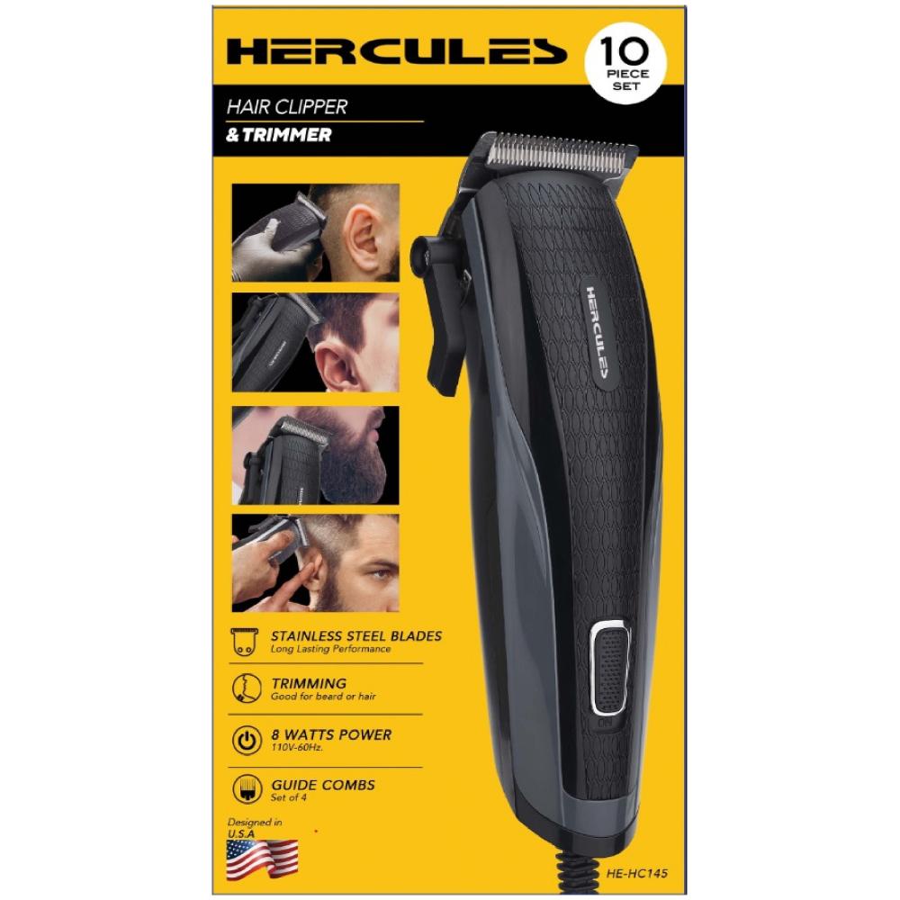 Hercules Hercules 10 pc Hair Clipper & Trimmer Set