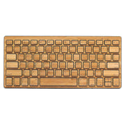 Impecca Compact Bluetooth Wireless Bamboo Keyboard, Black
