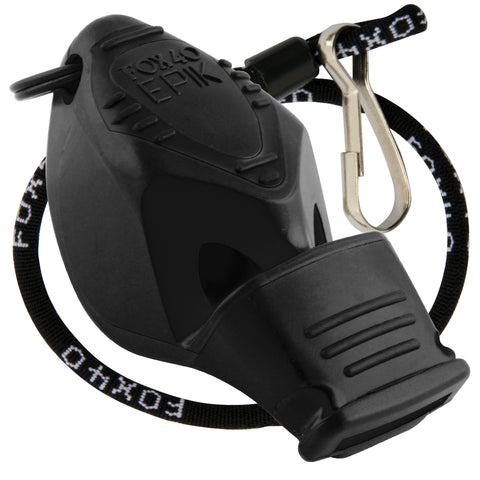 Epik CMG Official W/ 9" Clipper Lanyard Whistle - BLACK