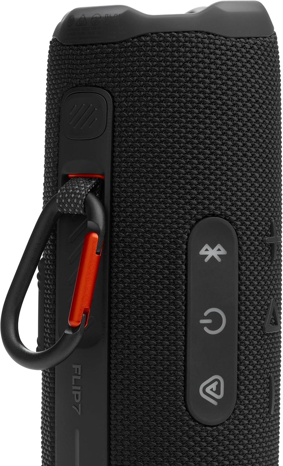 JBL JBL Flip 7 - Portable Waterproof and Drop-Proof Speaker, Bold Pro Sound with AI Sound Boost, 16Hrs of Playtime, and PushLock System with Interchangeable Accessories (Black)
