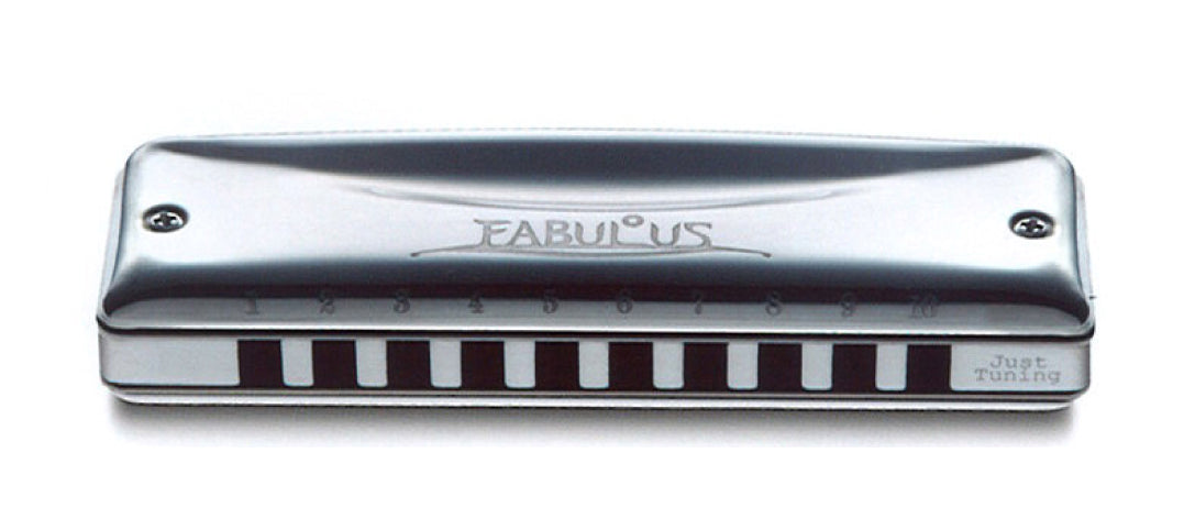 Suzuki F-20J-Bb Fabulous 10-Hole Diatonic Just Temperament Harmonica. Key of Bb