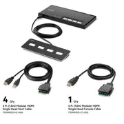 Belkin F1DN104MOD-HH-4 KVM Switch Black
