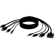 Belkin Dual DVI to HDMI and DP to DP + USB a/B + Audio Passive Combo KVM - 6 Ft KVM Cable  - F1DN2CCDHPP6T