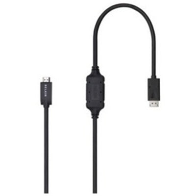 Belkin 6ft DisplayPort to HDMI Cable, M/M, 4k - Adapter Cable - DisplayPort / HDMI - 6 Ft