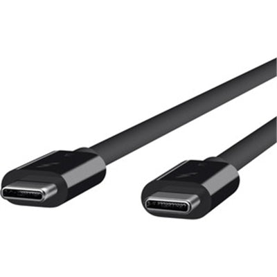 Belkin Thunderbolt 3 Cable (USB-C to USB-C) (100W) (1.6ft/0.5m) - First End: 1x USB Type C Male Thunderbolt 3 - F2CD084BT05MBK