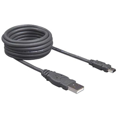 Belkin F3U138B06 USB Cable - 5.91 Ft USB Data Transfer Cable - First End: 5-pin Mini USB Type B - Black