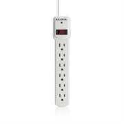 Belkin - F5C047 3' 6 Outlets 300 Joule Surge Suppressor - Black