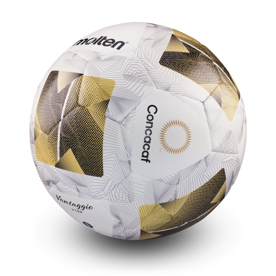 Concacaf Replica, Hybrid Hand Stitched With Sealed Seam, White/Gold, Size 5