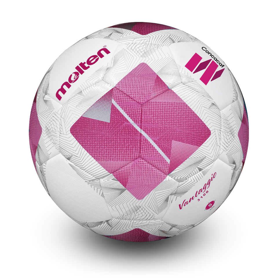 Concacaf W Replica, Hybrid Hand Stitched With Sealed Seam, White/Pink, Size 5