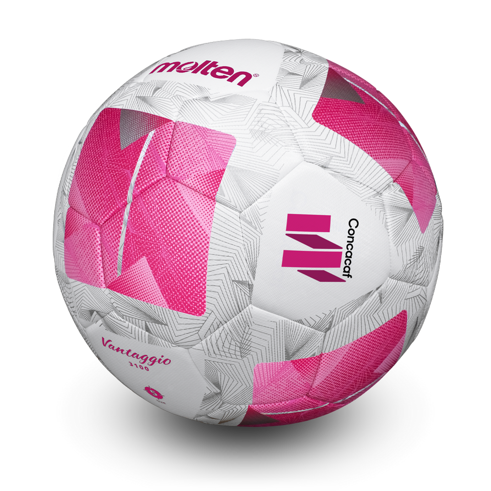 Concacaf W Replica, Hybrid Hand Stitched With Sealed Seam, White/Pink, Size 5