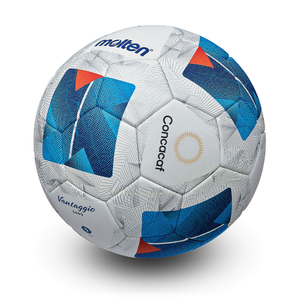 Elite Competition Soccer Official Match Ball of Concacaf, Patented ACENTEC™ Technology, 4-Ply, Textured Cover, High Density Latex Bladder,  FIFA Approved, White/Blue, Size 5