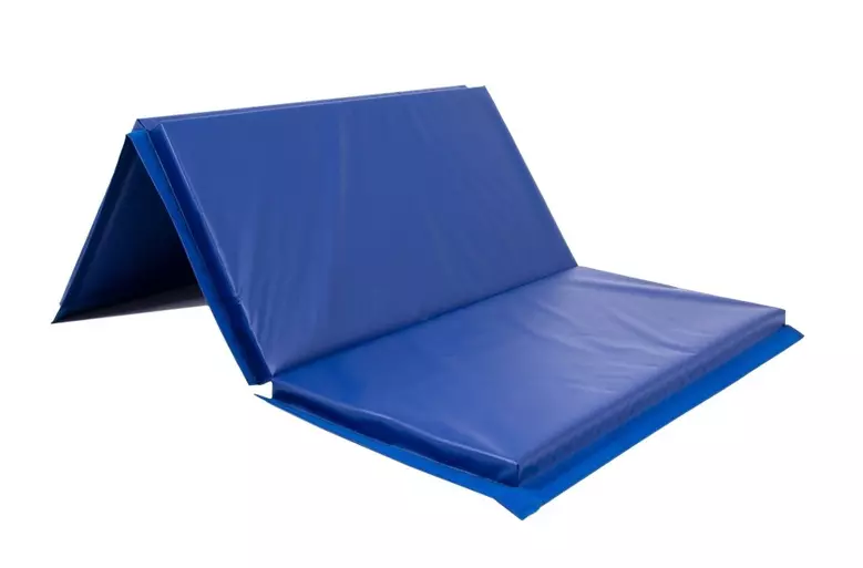Cando Folding Mat - Folds Every 2 Feet - 2" Pu Foam With Cover - 4' X 6' - Color Royal