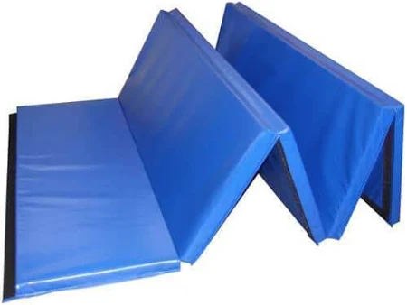 Cando Folding Mat -Folds Every 2 Feet-  1-3/8" Pe Foam With Cover - 5' X 10' - Color Royal