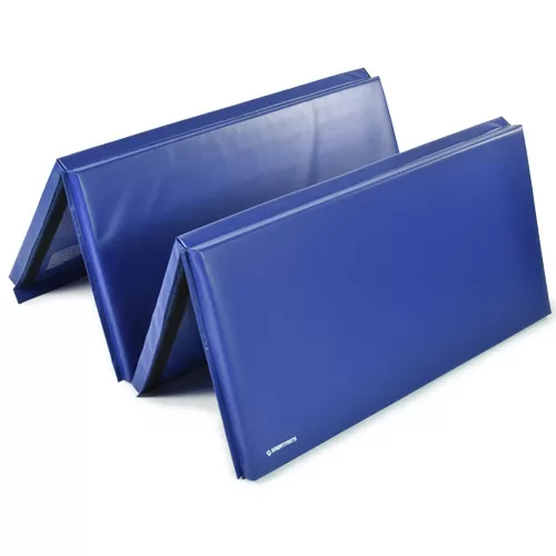Cando Folding Mat - Folds Every 2 Feet -  1-3/8" Envirosafe Foam With Cover - 4' X 8' -  Color Royal