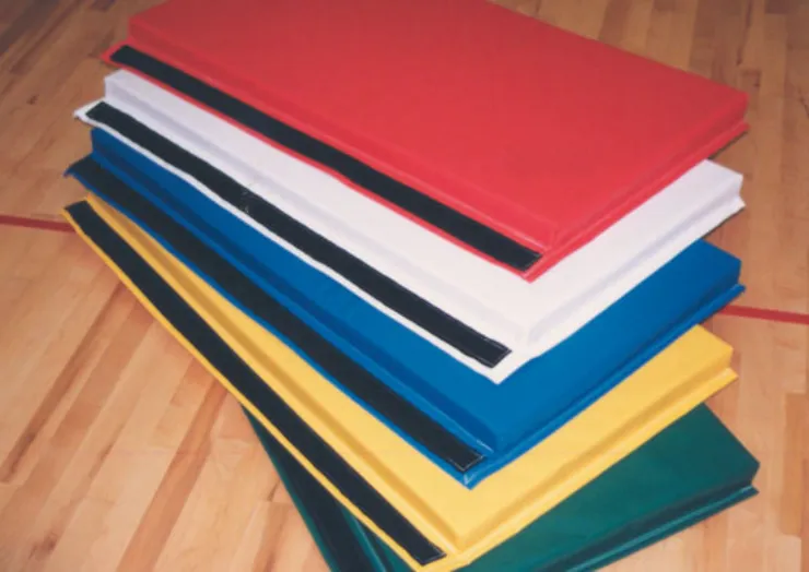 Cando Folding Mat - Add-A-Mat  - Folds Every 2 Feet - 2' X 6' Panel - 2" Envirosafe Foam With Cover - Color Royal