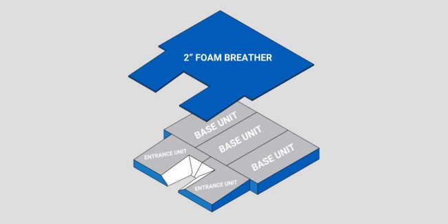 Weather Cover / 19' 9"  x 21' x 26" - Weather Covers - PV & High Jump Pits - 18 Oz. Vy.