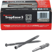 FastenMaster TrapEase #10 x 2-1/2 In. Brown Ultimate Composite Deck Screw (75-Count Box)