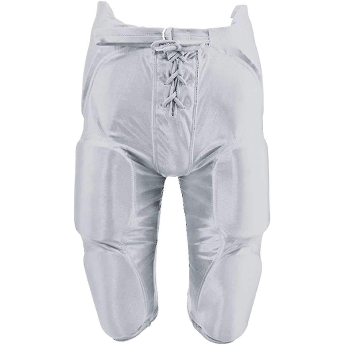 Fb Pants-Dazzle W/Pads-Youth-Silver-Youth 2 Extra Small
