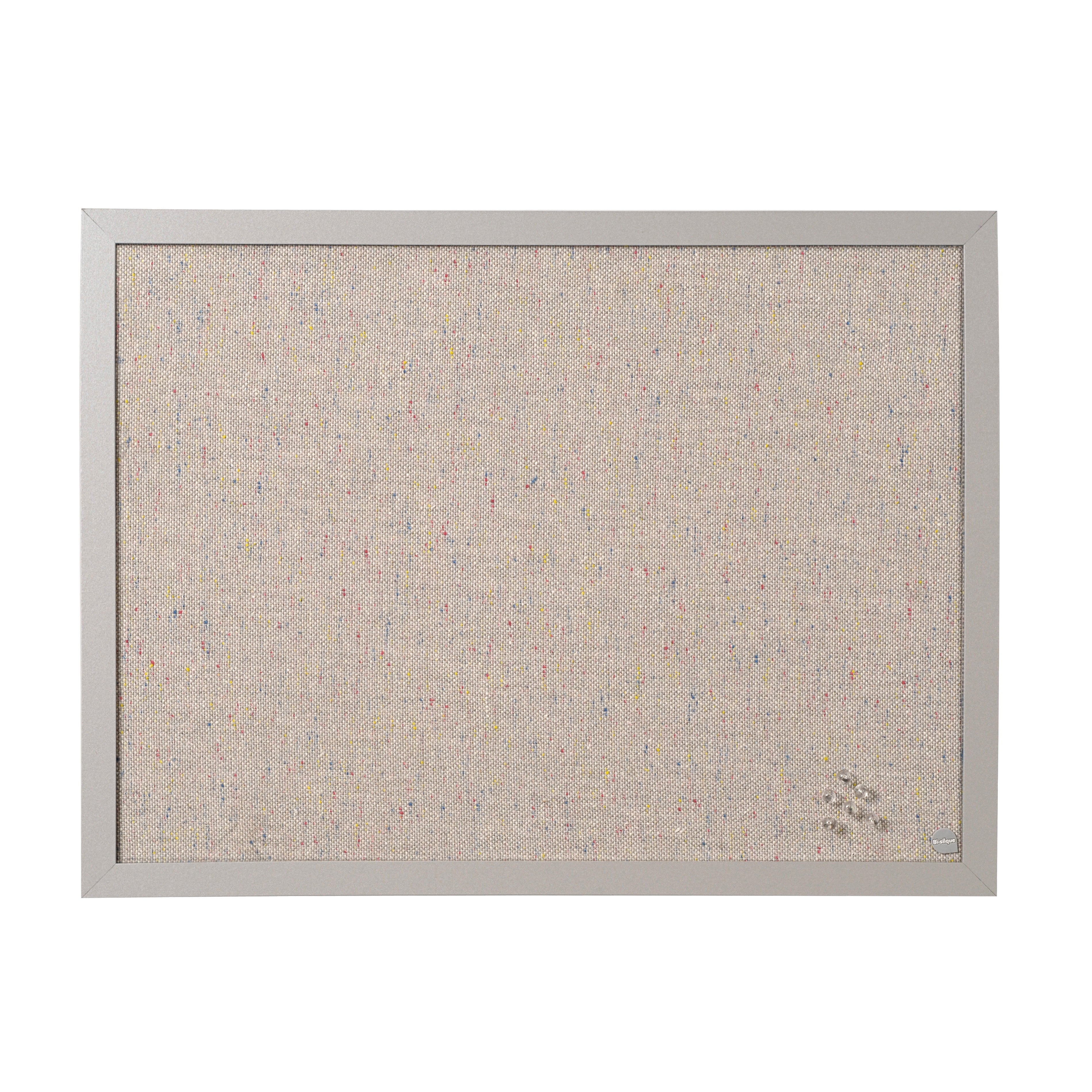 MasterVision Fabric Bulletin Board 18x24" Gray Frame