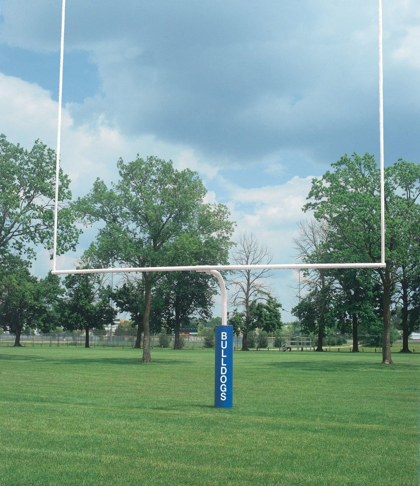 4-1/2" Gooseneck Football High School Goalposts, Goalpost Color: White,  Weight: 1050 lbs