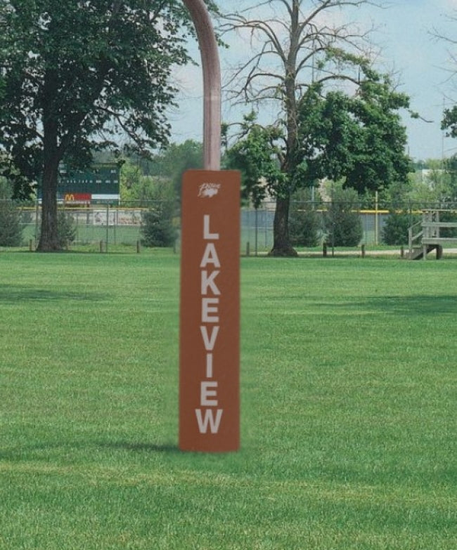 Competition 5" Thick Football Goal Post Pads, Burnt Orange