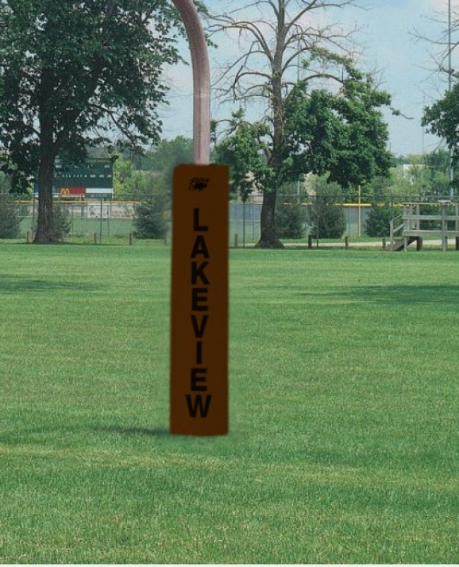 Competition 5" Thick Football Goal Post Pads, Brown