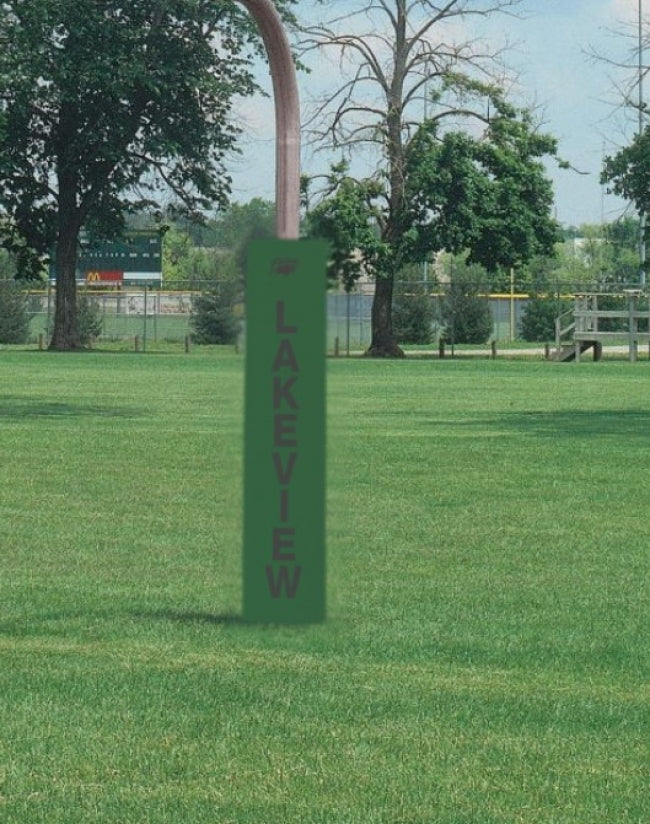 Competition 5" Thick Football Goal Post Pads, Forest Green