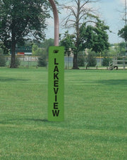 Competition 5" Thick Football Goal Post Pads, Kelly Green