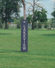 Competition 5" Thick Football Goal Post Pads, Navy