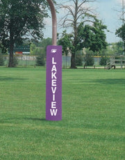 Competition 5" Thick Football Goal Post Pads, Purple