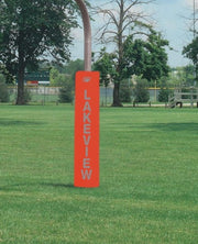 Competition 5" Thick Football Goal Post Pads, Scarlet Red