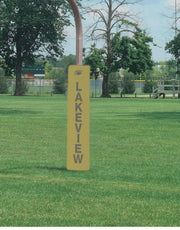 Competition 5" Thick Football Goal Post Pads, Vegas Gold