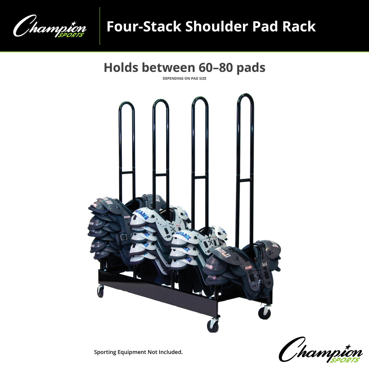Four Stack Shoulder Pad Rack