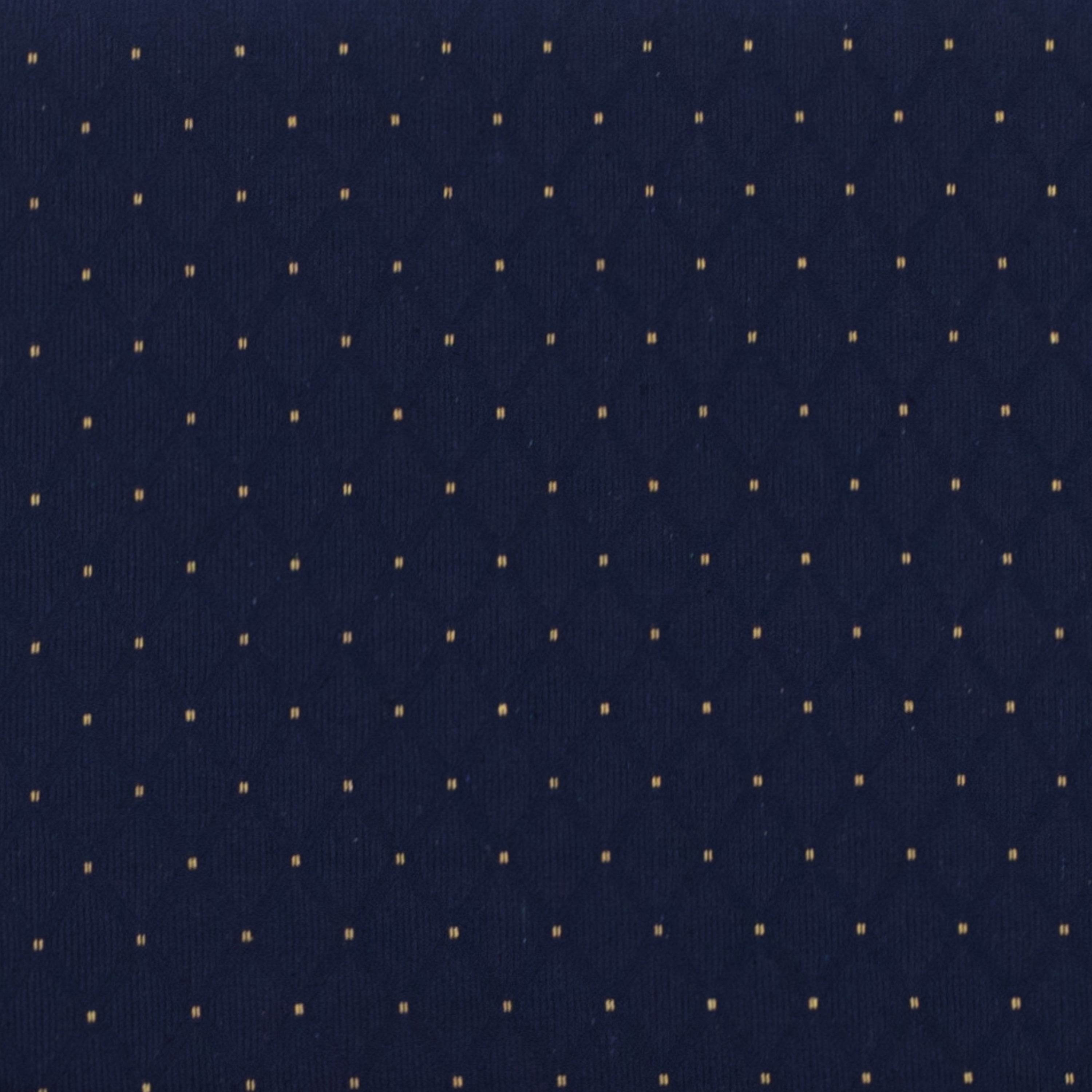 HERCULES Series 21''W Church Chair in Navy Blue Dot Patterned Fabric with Book Rack - Gold Vein Frame