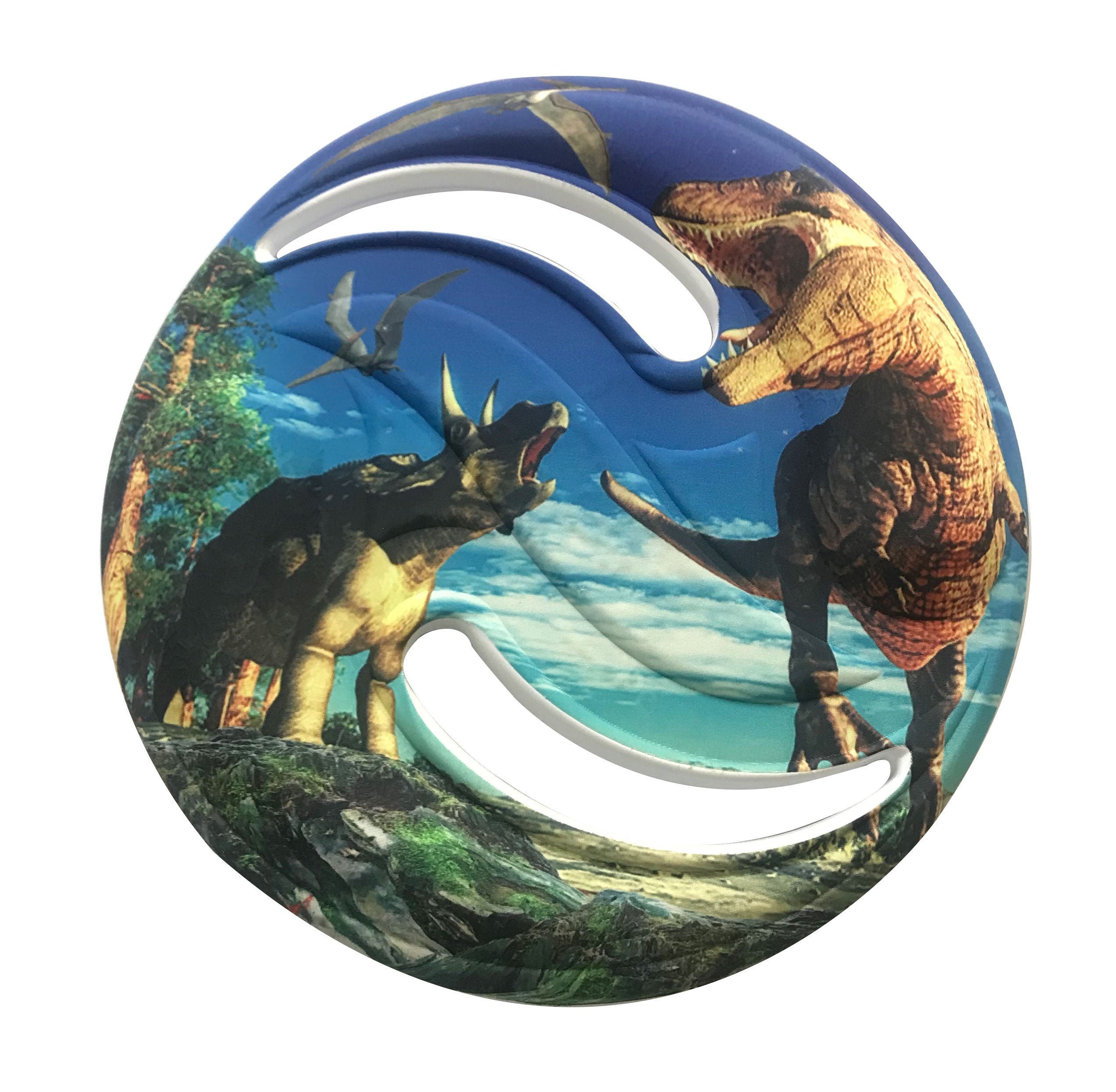 Dino Saucer Flying Disc Multiple Dinos , 1/pc