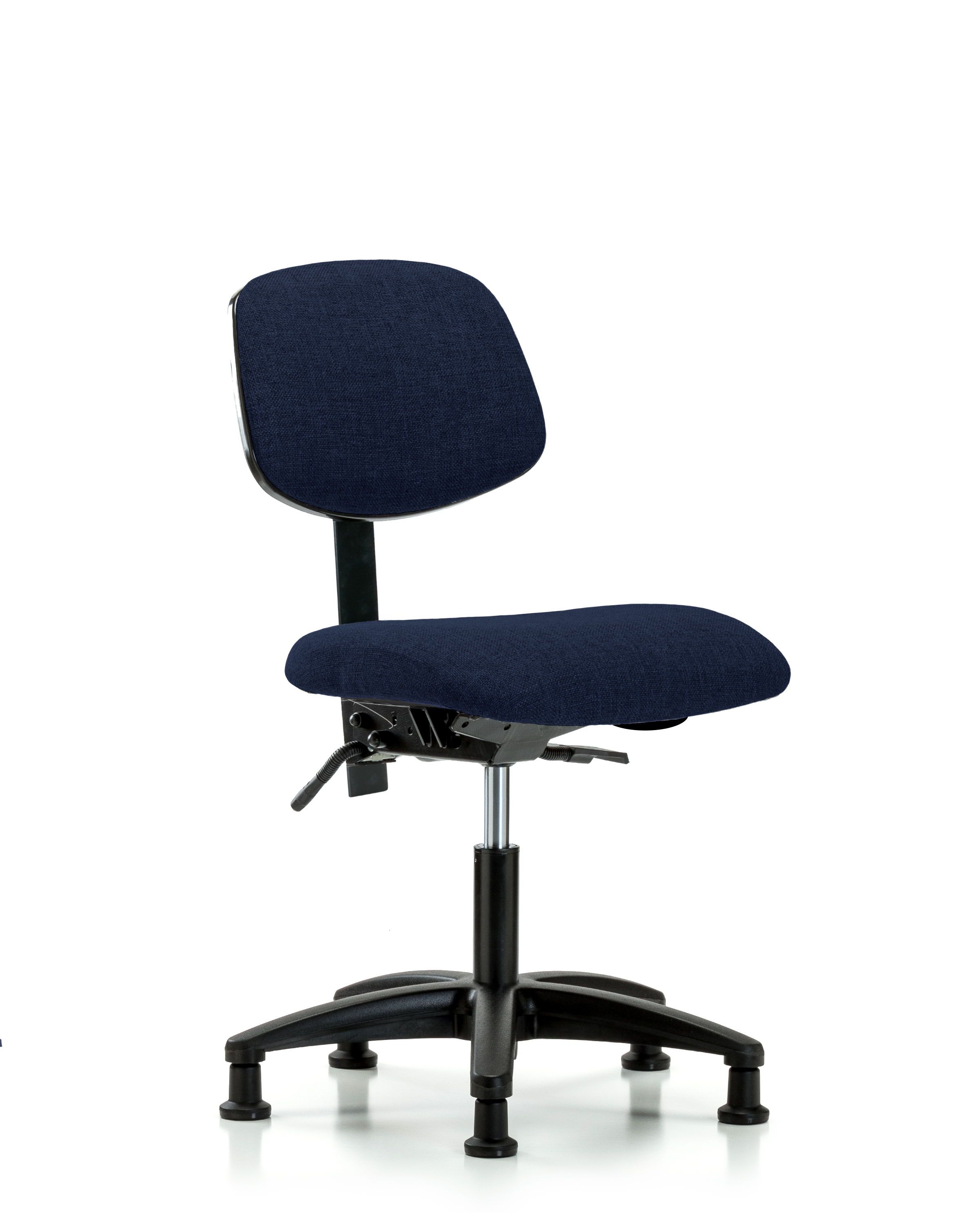 Rutledge Fabric Chair - Desk Height with Stationary Glides in Navy Fabric