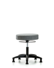 Rutledge Fabric Stool without Back - Desk Height with Stationary Glides in Gray Fabric