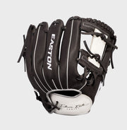 Easton Future Elite Series Youth 11-Inch Baseball Glove - Left Hand Thrower - Black/White