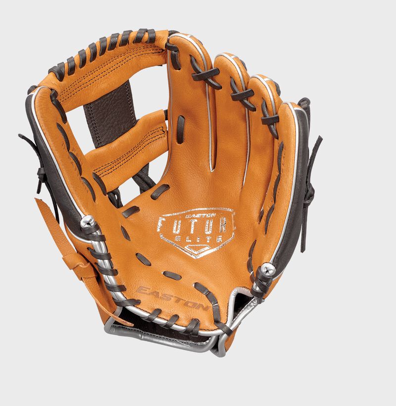 Easton Future Elite Series Youth 11-Inch Baseball Glove - Left Hand Thrower - Carmel/Black