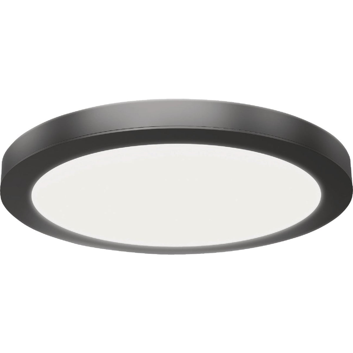 Feit Electric Edge-Lit 11 In. Matte Black Round 6-Way LED Flush Mount Light
