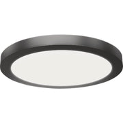 Feit Electric Edge-Lit 11 In. Matte Black Round 6-Way LED Flush Mount Light
