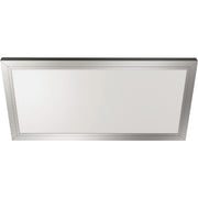 Feit Electric Edge-Lit 1 Ft. W. x 2 Ft. L. Nickel Dimmable 6-Way LED Utility Flush Mount Light