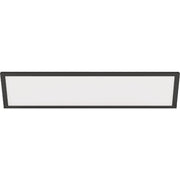 Feit Electric Edge-Lit 1 Ft. W. x 4 Ft. L. Matte Black Dimmable 6-Way LED Utility Flush Mount Light
