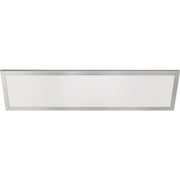 Feit Electric Edge-Lit 1 Ft. W. x 4 Ft. L. Nickel Dimmable 6-Way LED Utility Flush Mount Light