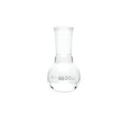 United Scientific® Boiling Flask, Flat Bottom, Ground Joints, 50 mL, comes with 6