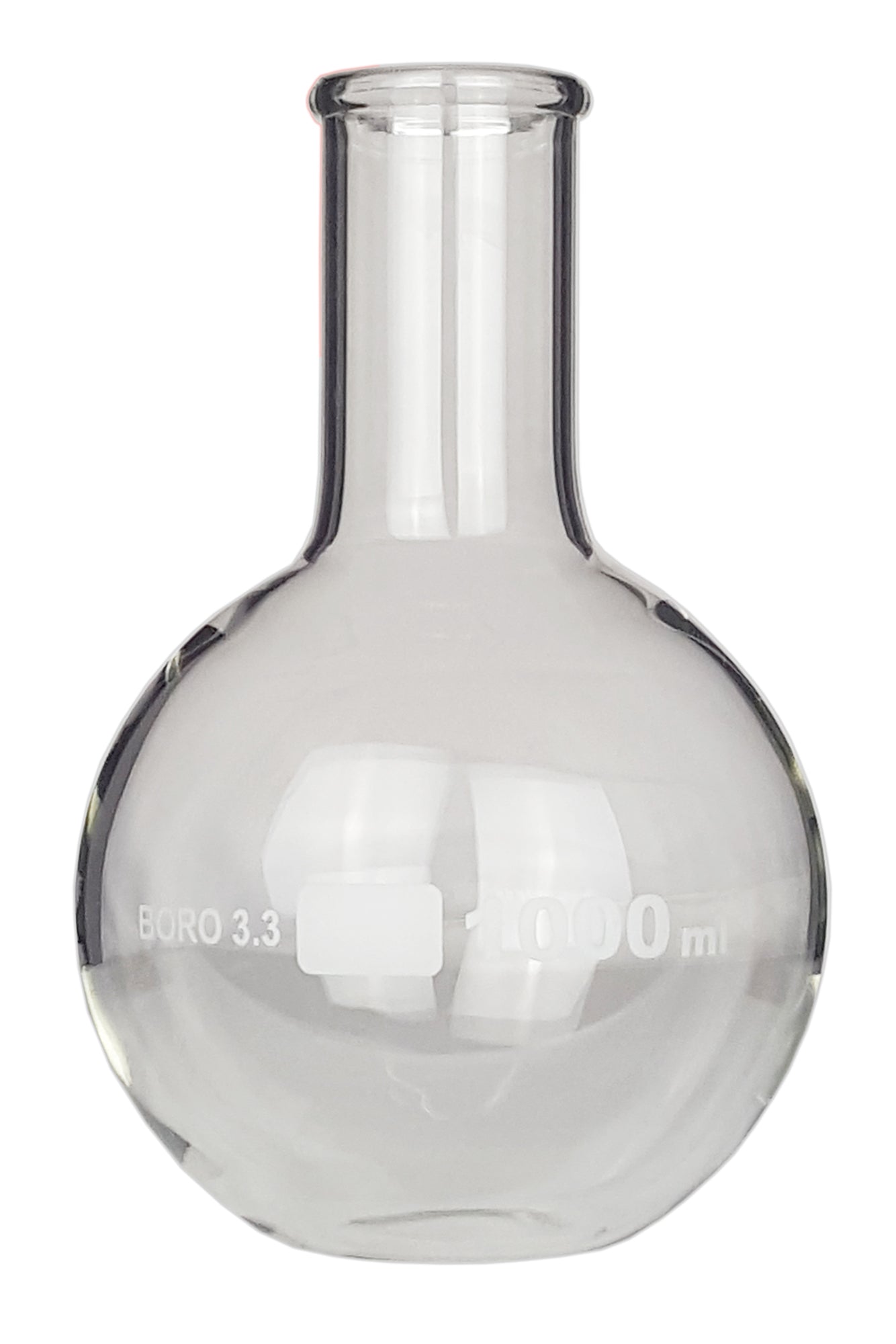 Flask Flat Bottom 1000ml. Borosilicate Glass