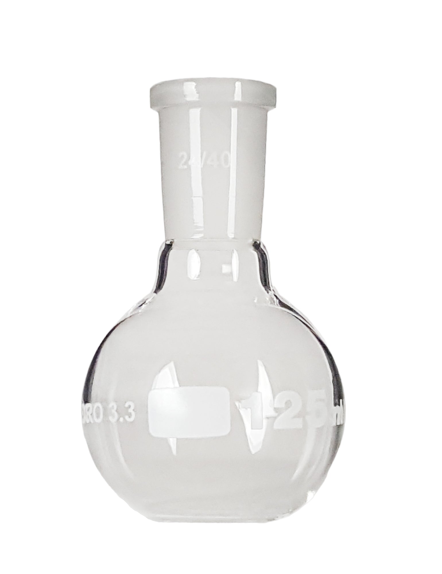 Flask Flat Bottom 125ml 24/40 Borosilicate Glass