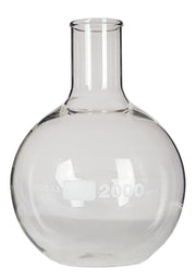 Flask Flat Bottom 2000ml, Borosilicate Glass
